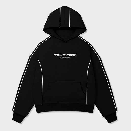 1600bc Black Zipie Hoodie